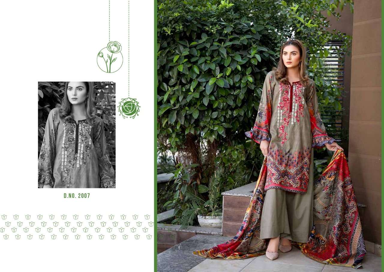 MAHNOOR VOL-2 BY BIN SAEED 2001 TO 2010 DESIGNER SUITS BEAUTIFUL STYLISH FANCY COLORFUL PARTY WEAR & ETHNIC WEAR PURE LAWN COTTON DRESSES AT WHOLESALE PRICE