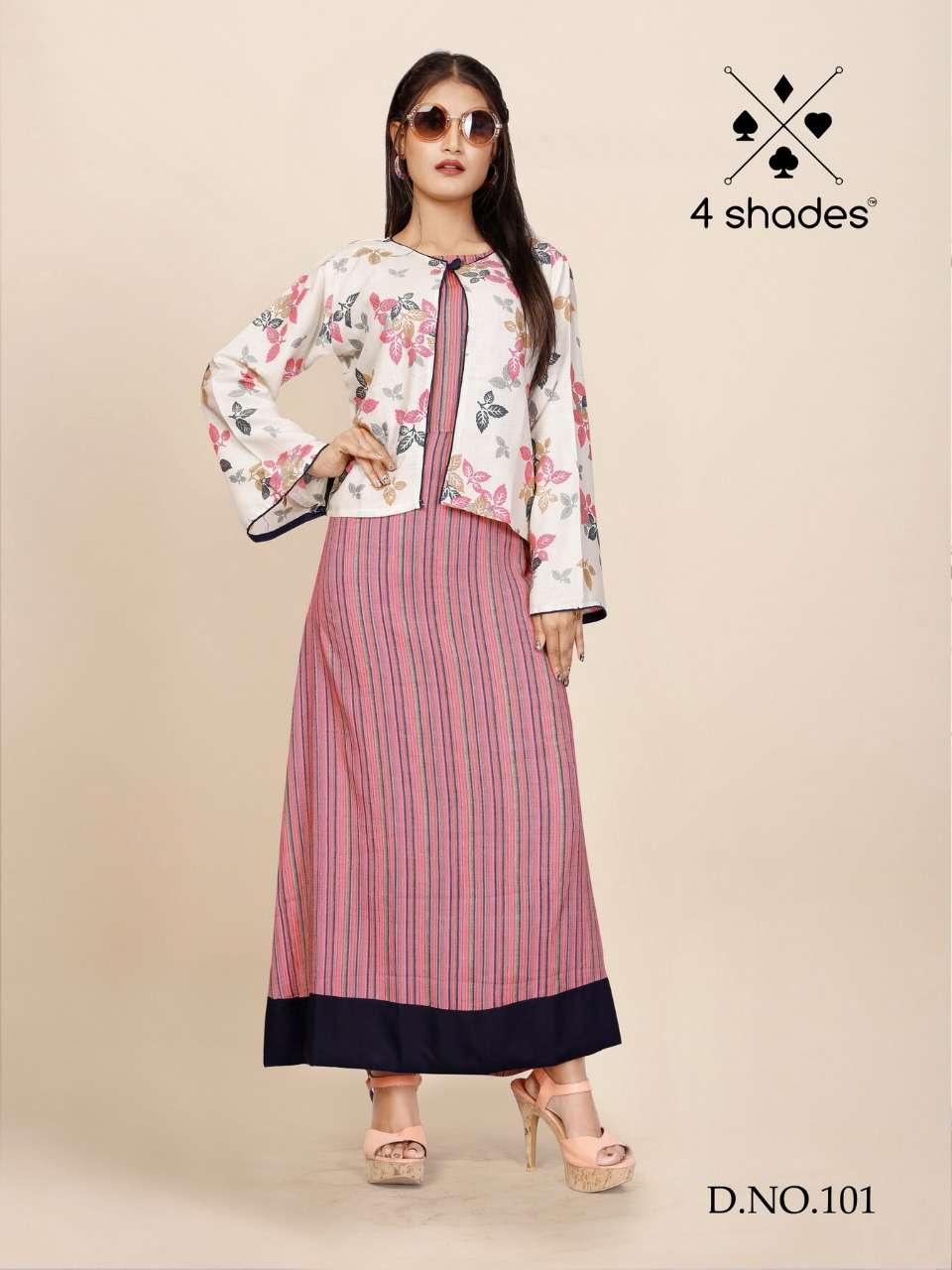 MAGGIE BY 4 SHADES 101 TO 104 SERIES BEAUTIFUL STYLISH FANCY COLORFUL CASUAL WEAR & ETHNIC WEAR PURE RAYON PRINTED KURTIS AT WHOLESALE PRICE