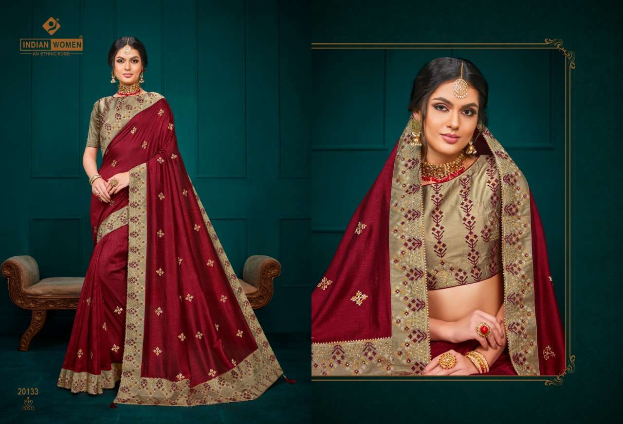 MANGO VOL-21 BY INDIAN WOMEN 20133 TO 20152 SERIES INDIAN TRADITIONAL WEAR COLLECTION BEAUTIFUL STYLISH FANCY COLORFUL PARTY WEAR & OCCASIONAL WEAR TWO TONE SILK EMBROIDERED SAREES AT WHOLESALE PRICE