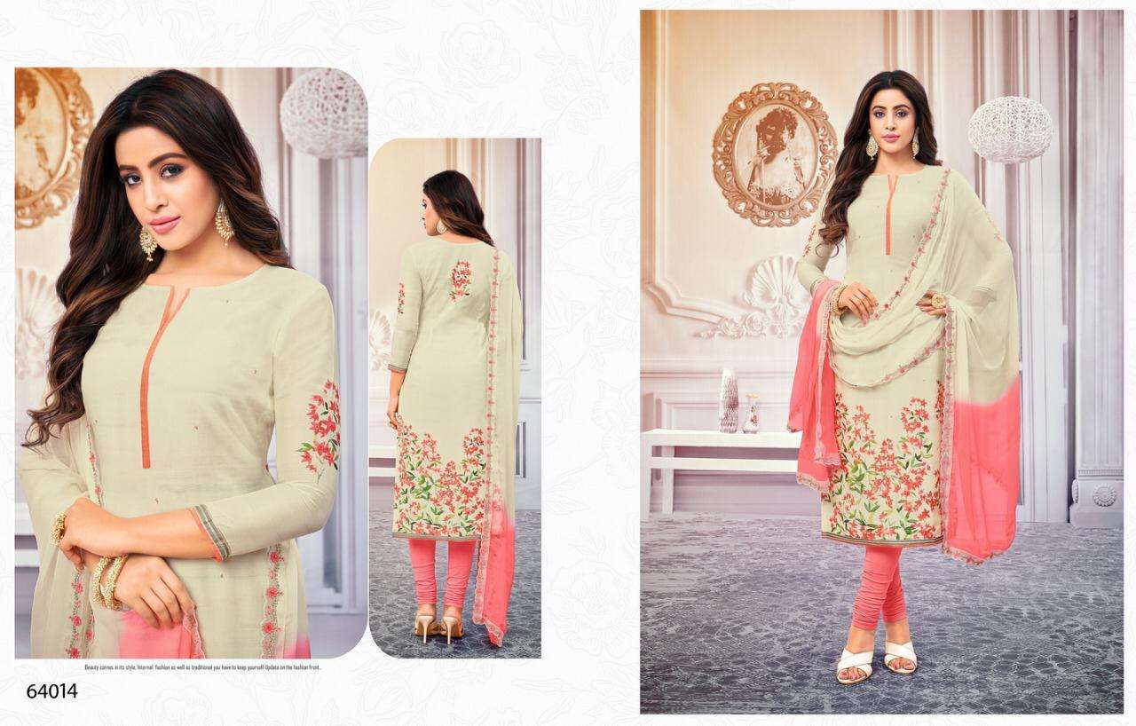 SECRATES BY KAPIL TRENDZ 64008 TO 64016 SERIES BEAUTIFUL WINTER COLLECTION SUITS STYLISH FANCY COLORFUL CASUAL WEAR & ETHNIC WEAR SILK CHEQUES WITH HAND WORK DRESSES AT WHOLESALE PRICE