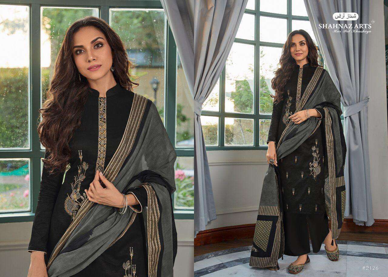 PANIHARI 2126 BLACK BY SHAHNAZ ARTS DESIGNER FESTIVE SUITS COLLECTION BEAUTIFUL STYLISH FANCY COLORFUL PARTY WEAR & OCCASIONAL WEAR PURE JAM COTTON WITH EMBROIDERED DRESSES AT WHOLESALE PRICE