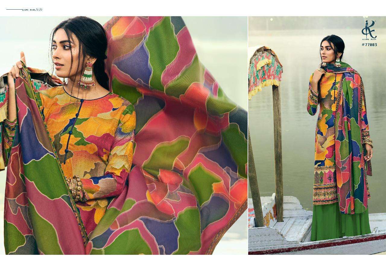 AAZEEN BY KAPIL FAB 77001 TO 77006 SERIES BEAUTIFUL SUITS COLORFUL STYLISH FANCY CASUAL WEAR & ETHNIC WEAR PASHMINA DIGITAL PRINTED DRESSES AT WHOLESALE PRICE
