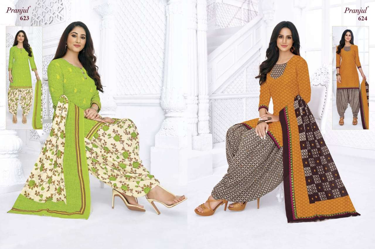 PRIYANKA VOL-6 BY PRANJUL 601 TO 648 SERIES BEAUTIFUL STYLISH ANARKALI SUITS FANCY COLORFUL CASUAL WEAR & ETHNIC WEAR & READY TO WEAR COTTON PRINTED DRESSES AT WHOLESALE PRICE