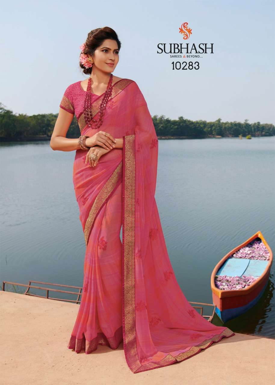 GAURI VOL-2 BY SUBHASH SAREES 10271 TO 10294 SERIES INDIAN TRADITIONAL WEAR COLLECTION BEAUTIFUL STYLISH FANCY COLORFUL PARTY WEAR & OCCASIONAL WEAR HEAVY GEORGETTE SAREES AT WHOLESALE PRICE