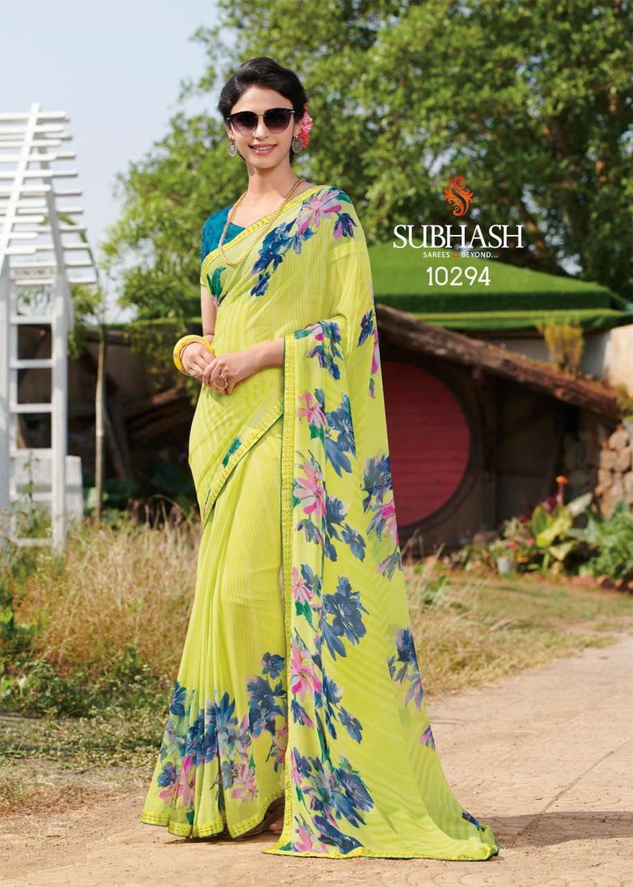 GAURI VOL-2 BY SUBHASH SAREES 10271 TO 10294 SERIES INDIAN TRADITIONAL WEAR COLLECTION BEAUTIFUL STYLISH FANCY COLORFUL PARTY WEAR & OCCASIONAL WEAR HEAVY GEORGETTE SAREES AT WHOLESALE PRICE