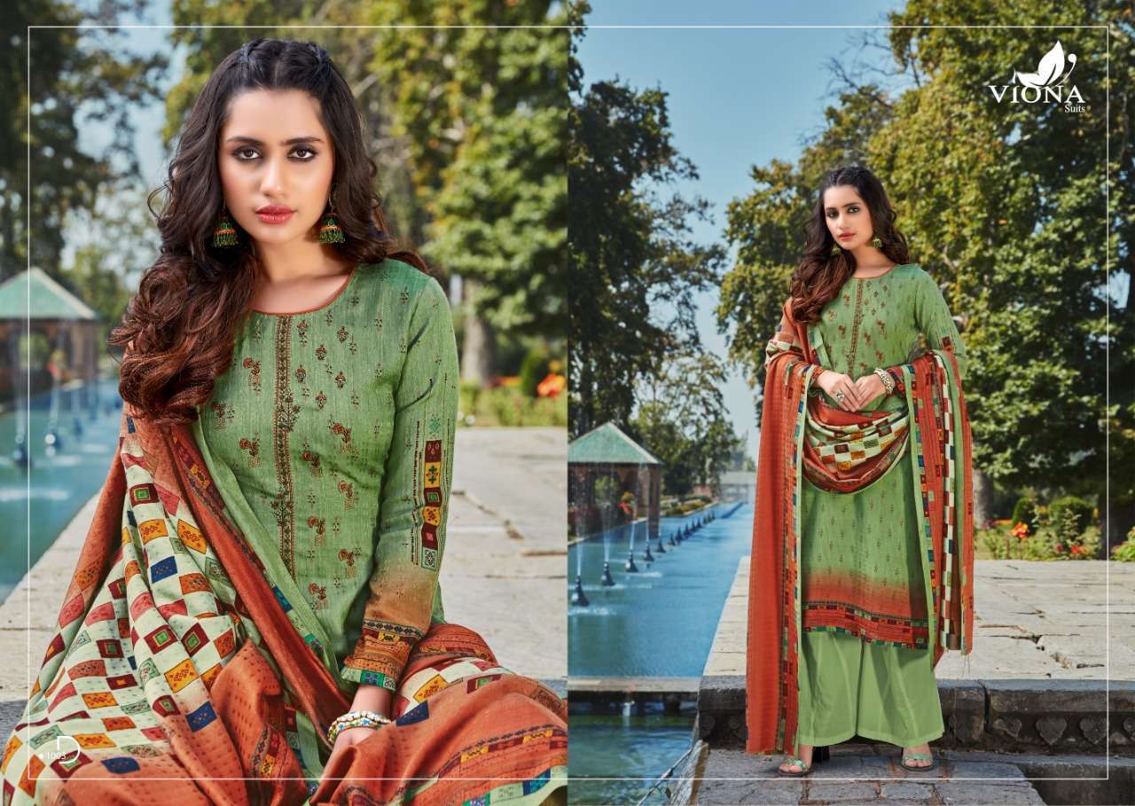 FIZA BY VIONA SUITS 1001 TO 1008 SERIES BEAUTIFUL PATIYALA SUITS STYLISH FANCY COLORFUL PARTY WEAR & OCCASIONAL WEAR PURE PASHMINA WITH WORK PRINTED DRESSES AT WHOLESALE PRICE