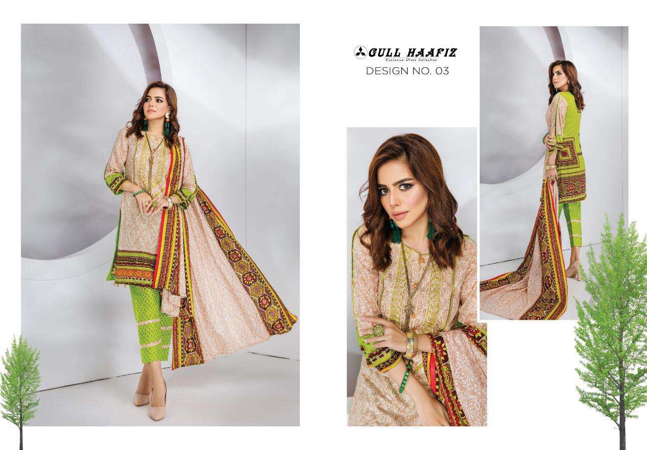 GULL HAAFIZ BY KARACHI PRINTS 01 TO 12 SERIES BEAUTIFUL STYLISH PAKISATNI SUITS FANCY COLORFUL CASUAL WEAR & ETHNIC WEAR & READY TO WEAR COTTON PRINTED DRESSES AT WHOLESALE PRICE