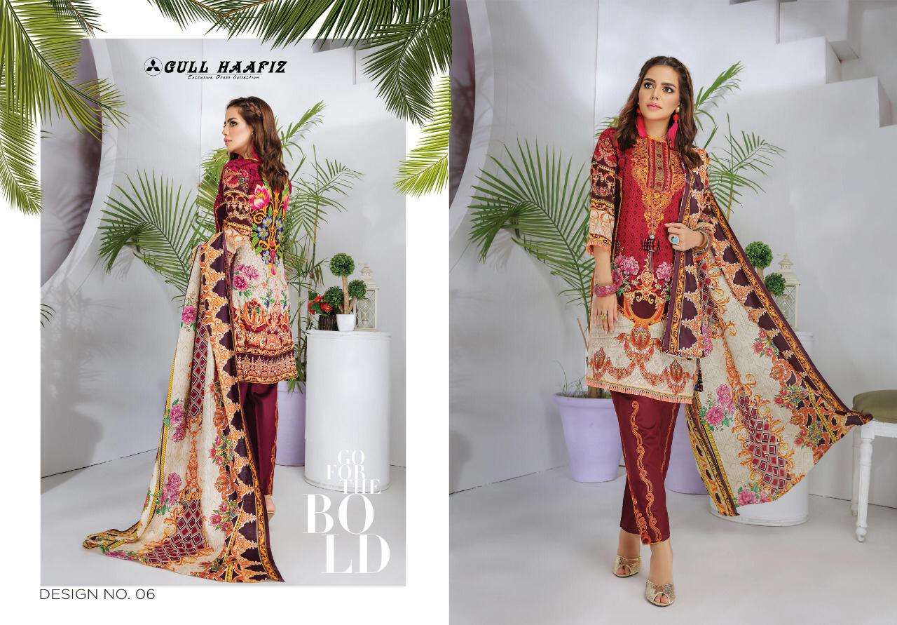 GULL HAAFIZ BY KARACHI PRINTS 01 TO 12 SERIES BEAUTIFUL STYLISH PAKISATNI SUITS FANCY COLORFUL CASUAL WEAR & ETHNIC WEAR & READY TO WEAR COTTON PRINTED DRESSES AT WHOLESALE PRICE