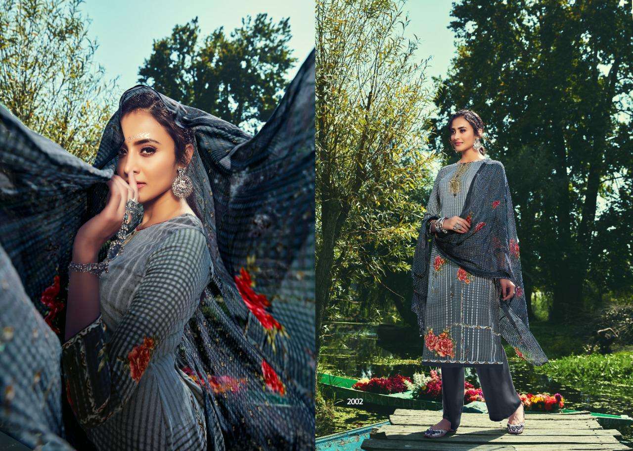 GULMOHAR VOL-2 BY ZSM 2001 TO 2008 SERIES BEAUTIFUL SUITS COLORFUL STYLISH FANCY CASUAL WEAR & ETHNIC WEAR PASHMINA PRINTED DRESSES AT WHOLESALE PRICE