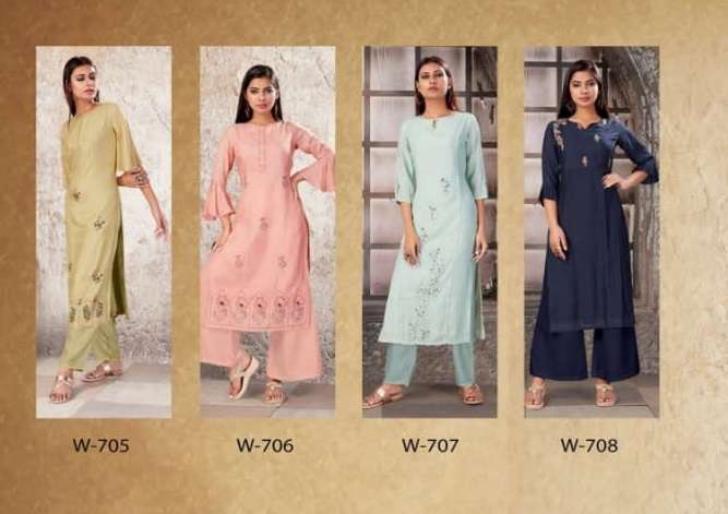 MALANG BY SNAP STYLE 705 TO 708 SERIES BEAUTIFUL STYLISH FANCY COLORFUL CASUAL WEAR & ETHNIC WEAR & READY TO WEAR VISCOSE MUSLIN PRINTED KURTIS AT WHOLESALE PRICE