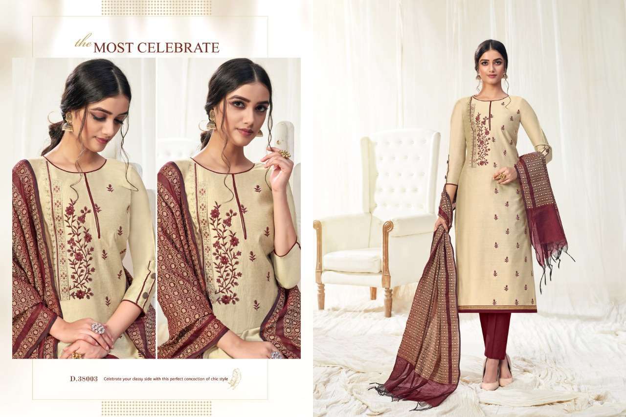 HOT SPOT VOL-2 BY RAGHAV CREATION 38001 TO 38012 SERIES BEAUTIFUL SUITS COLORFUL STYLISH FANCY CASUAL WEAR & ETHNIC WEAR SOUTH SILK BASED WITH EMBROIDERY DRESSES AT WHOLESALE PRICE