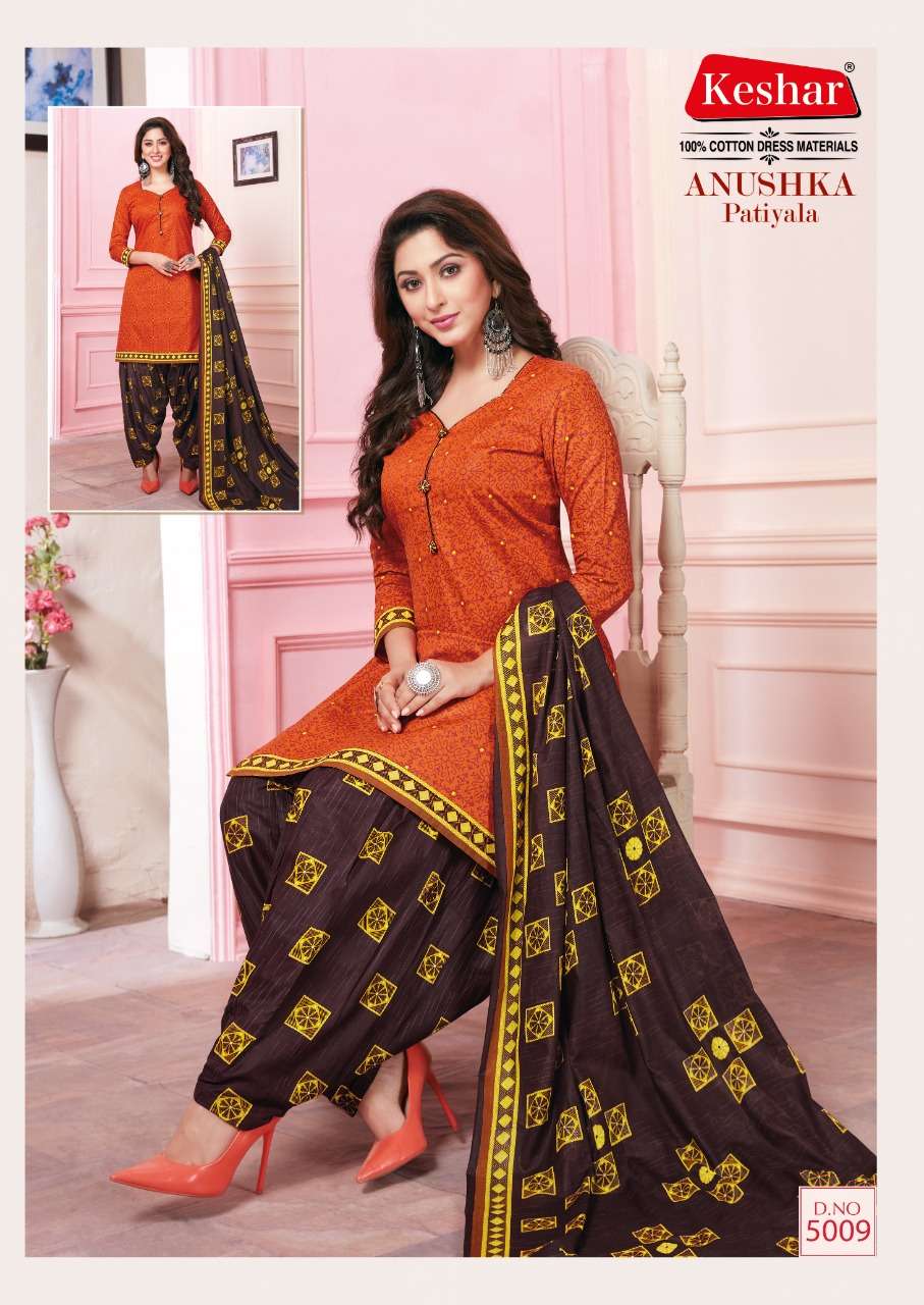 ANUSHKA PATIYALA VOL-5 BY KESHAR 5001 TO 5010 SERIES BEAUTIFUL SUITS STYLISH FANCY COLORFUL CASUAL WEAR & ETHNIC WEAR PURE COTTON DRESSES AT WHOLESALE PRICE