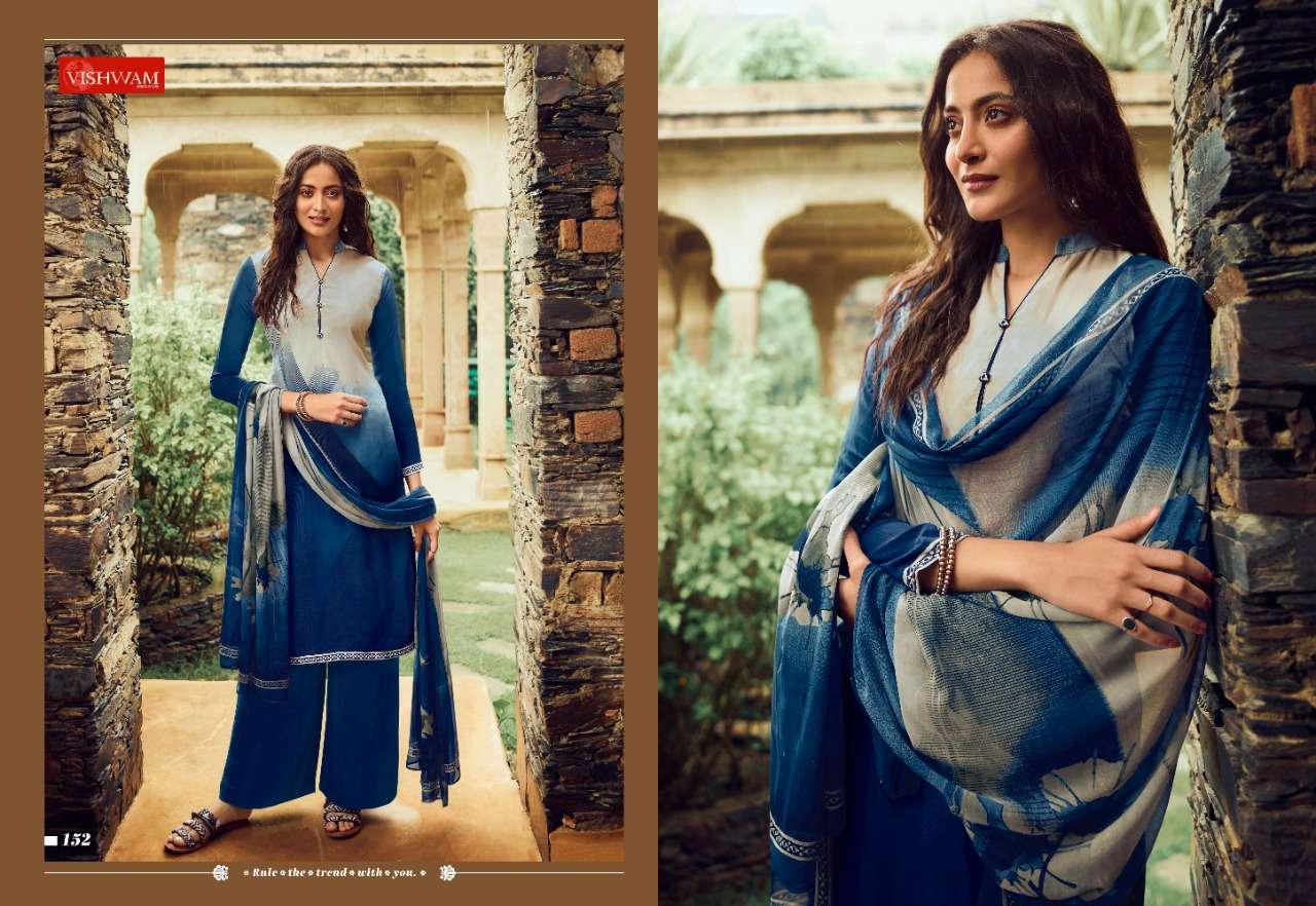 CAPPUCCINO VOL-4 BY VISHWAM FABRICS 143 TO 154 SERIES BEAUTIFUL SUITS COLORFUL STYLISH FANCY CASUAL WEAR & ETHNIC WEAR CREPE PRINTED DRESSES AT WHOLESALE PRICE