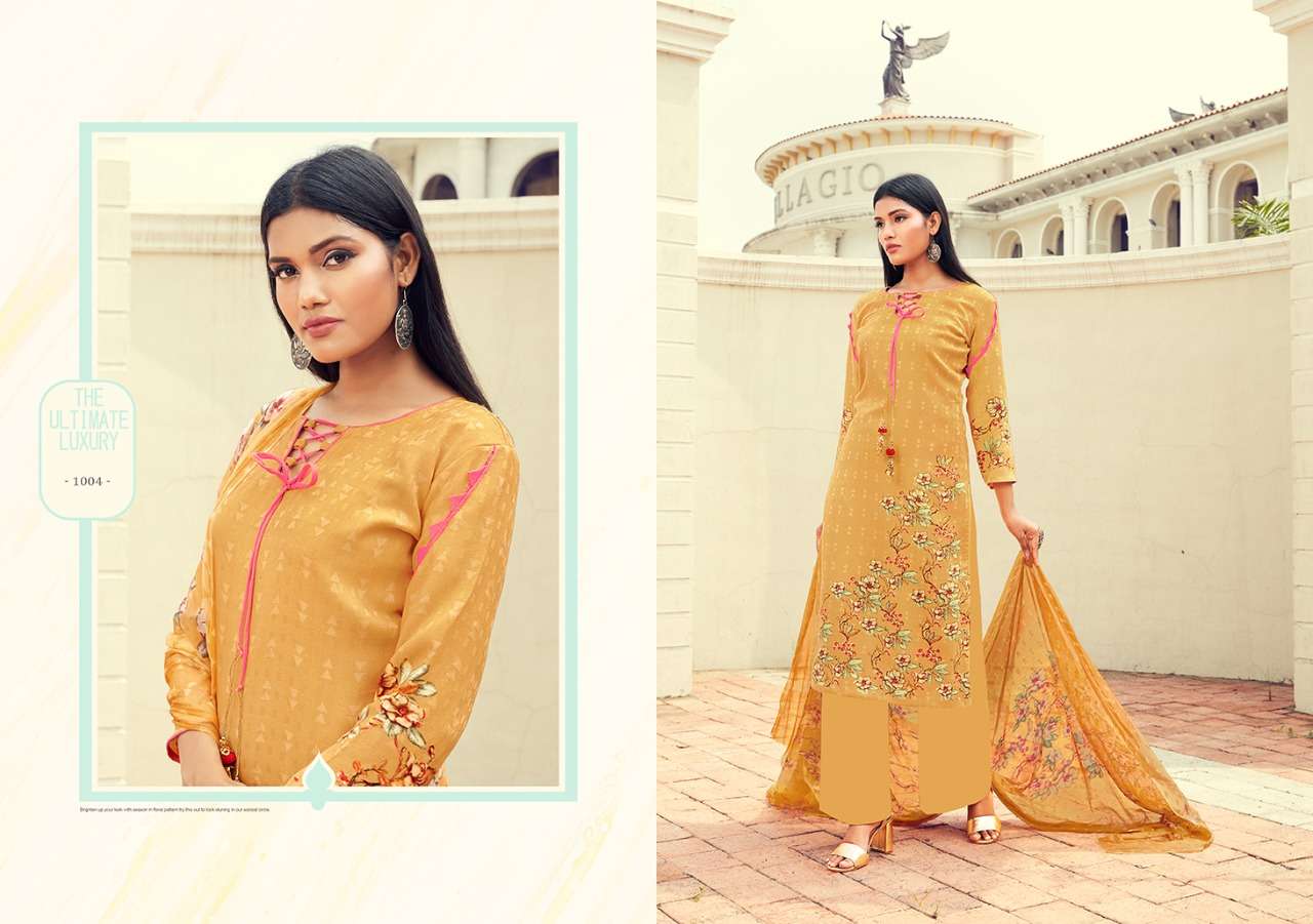 MAAHI BY RITU INTERNATIONAL 1001 TO 1008 SERIES BEAUTIFUL STYLISH SUITS FANCY COLORFUL CASUAL WEAR & ETHNIC WEAR & READY TO WEAR PURE PASHMINA DOBBY DIGITAL PRINTED DRESSES AT WHOLESALE PRICE