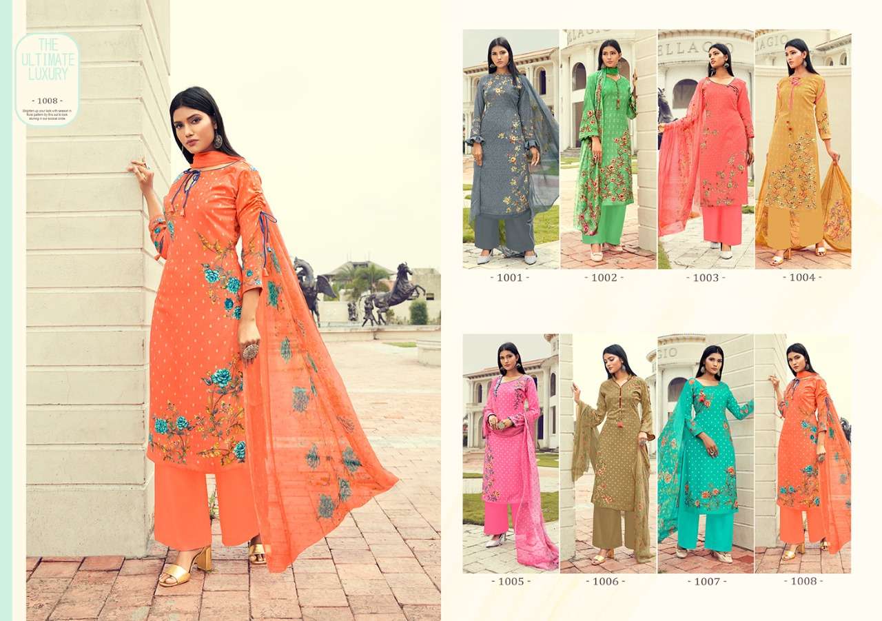 MAAHI BY RITU INTERNATIONAL 1001 TO 1008 SERIES BEAUTIFUL STYLISH SUITS FANCY COLORFUL CASUAL WEAR & ETHNIC WEAR & READY TO WEAR PURE PASHMINA DOBBY DIGITAL PRINTED DRESSES AT WHOLESALE PRICE