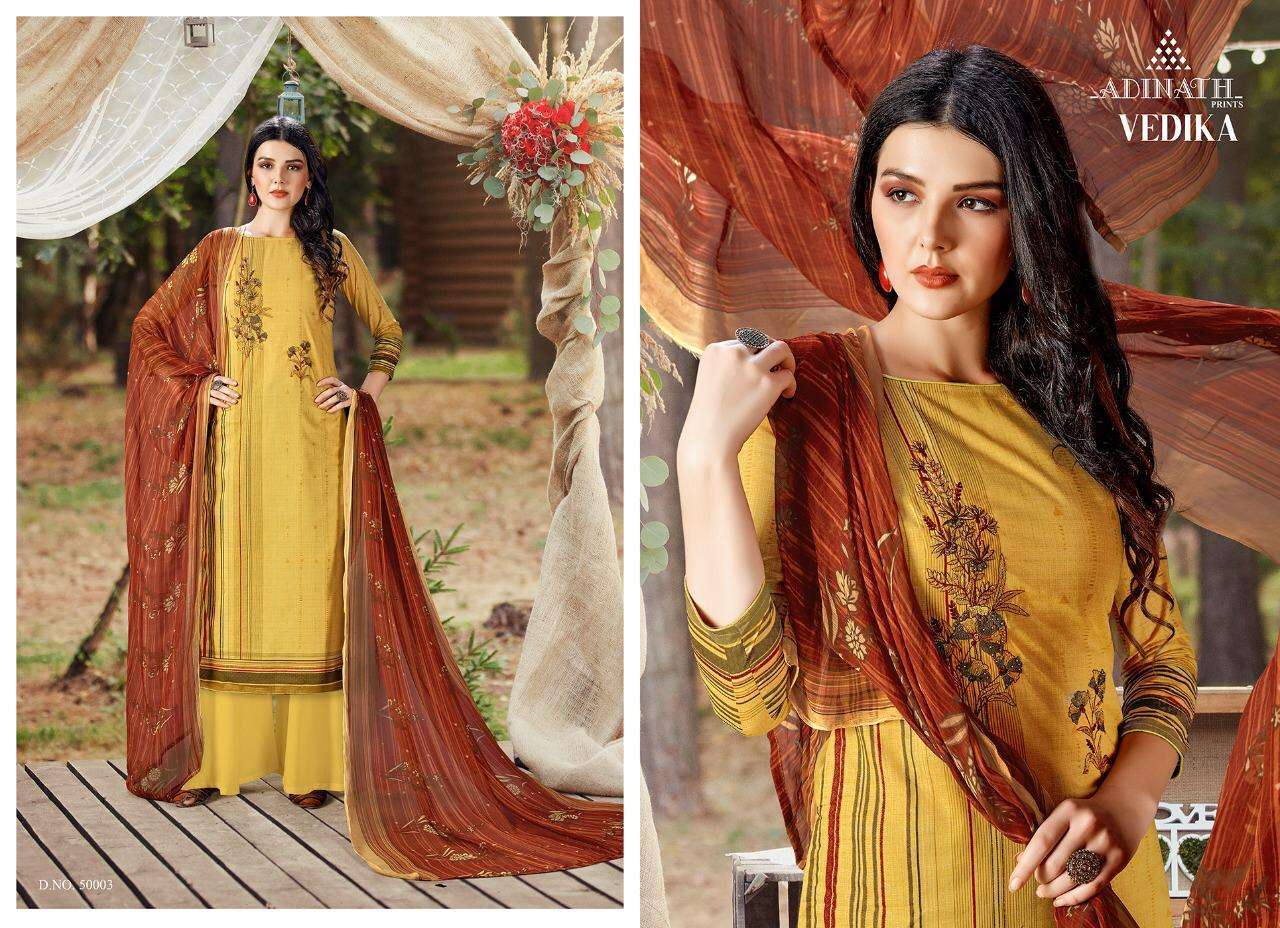 VEDIKA BY ADINATH PRINTS 50001 TO 50010 SERIES BEAUTIFUL STYLISH SUITS FANCY COLORFUL CASUAL WEAR & ETHNIC WEAR & READY TO WEAR PURE PASHMINA PRINT WITH EMBROIDERY DRESSES AT WHOLESALE PRICE