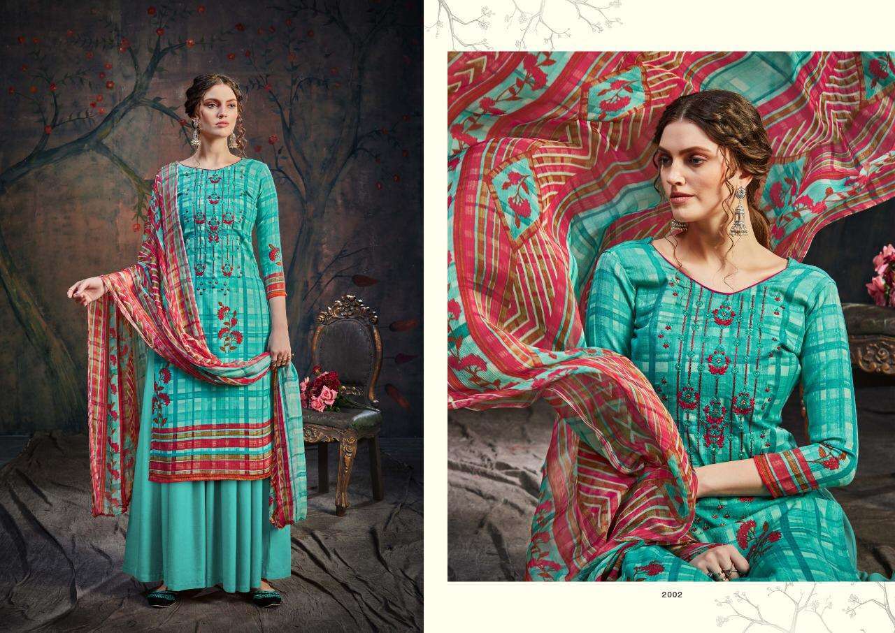FIZA VOL-2 BY CHANDRA FASHION 2001 TO 2008 SERIES BEAUTIFUL SUITS STYLISH FANCY COLORFUL CASUAL WEAR & ETHNIC WEAR PURE PASHMINA PRINT WITH EMBROIDERY DRESSES AT WHOLESALE PRICE