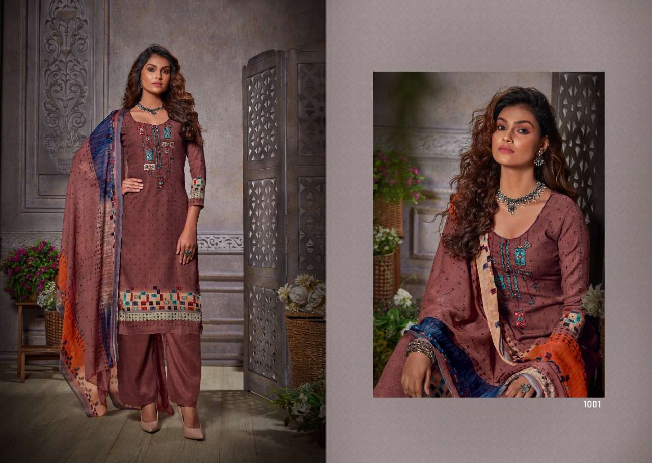 KAVIRA BY VIJAYA FASHION 1001 TO 1008 SERIES BEAUTIFUL STYLISH FANCY COLORFUL CASUAL WEAR & ETHNIC WEAR PASHMINA DOBBY EMBROIDERED DRESSES AT WHOLESALE PRICE