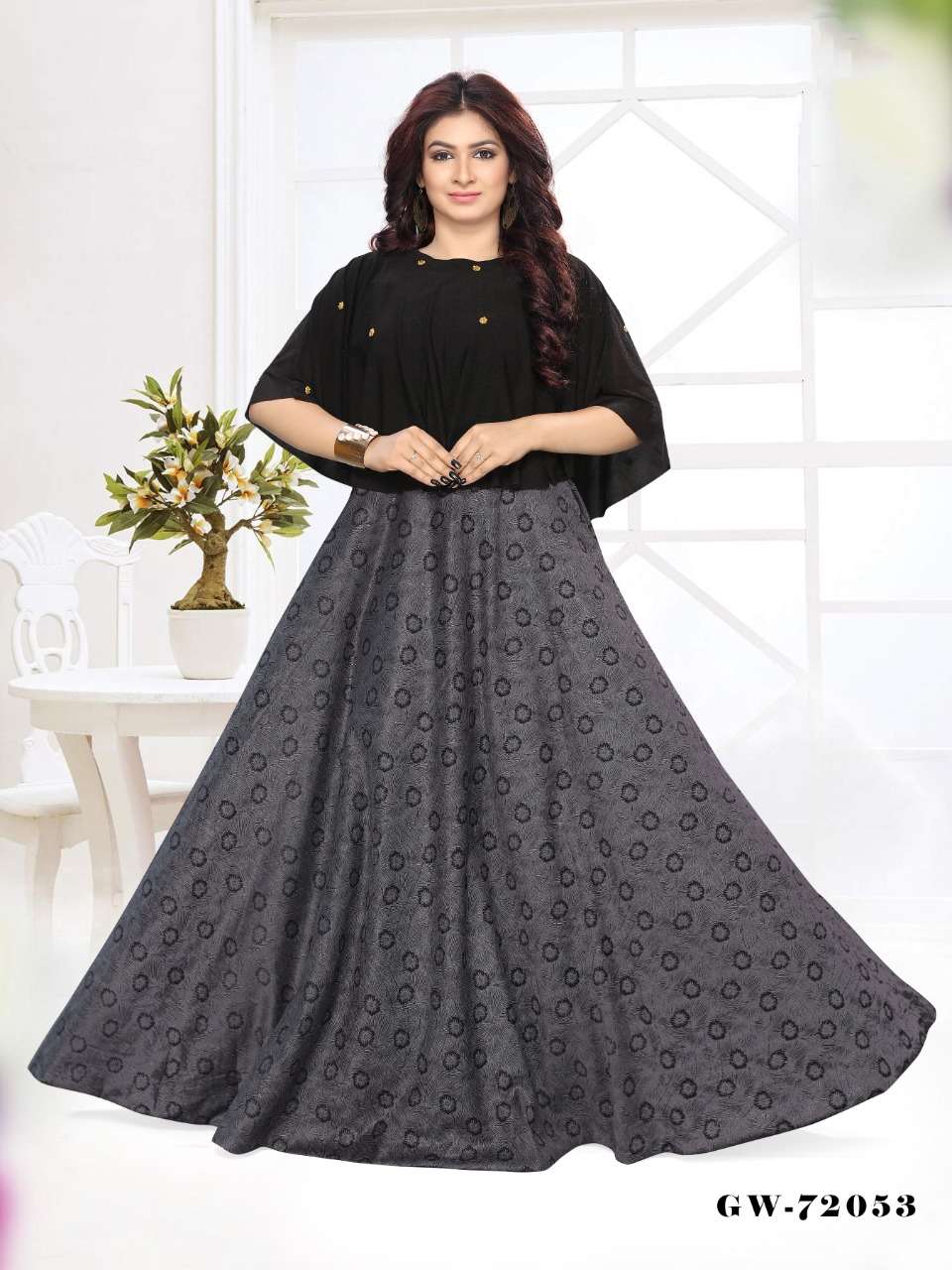 DESIGNER GOWN VOL-2 BY INDIAN WOMEN BEAUTIFUL STYLISH FANCY COLORFUL CASUAL WEAR & ETHNIC WEAR & READY TO WEAR IMPORTED GOWNS AT WHOLESALE PRICE