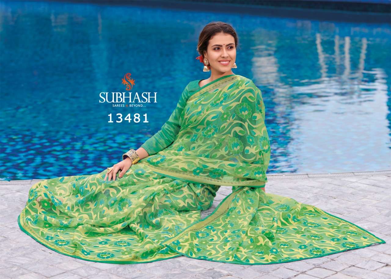 VINTAGE VOL-11 BY SUBHASH SAREES 13471 TO 13494 SERIES INDIAN TRADITIONAL WEAR COLLECTION BEAUTIFUL STYLISH FANCY COLORFUL PARTY WEAR & OCCASIONAL WEAR CHIFFON BRASSO SAREES AT WHOLESALE PRICE