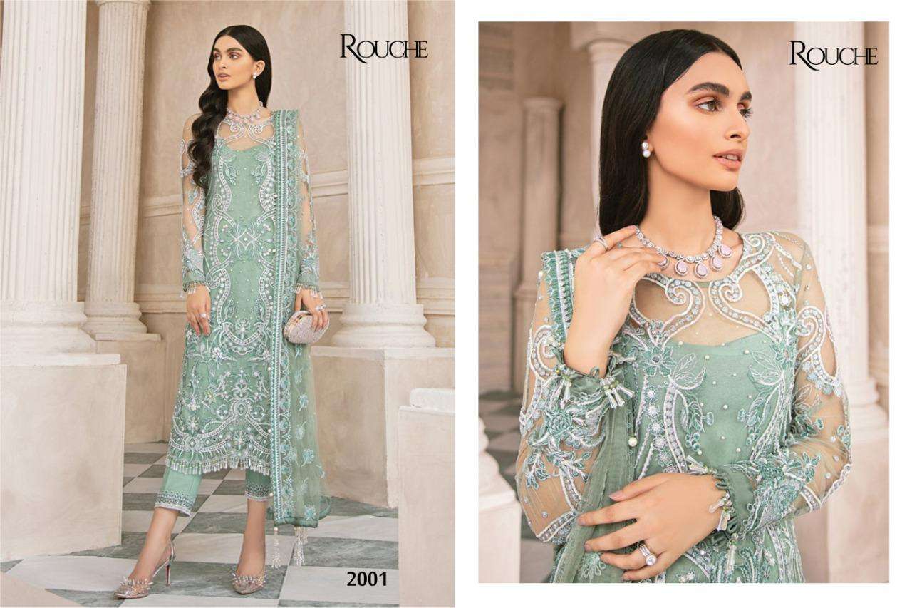 ROUCHE HIT DESIGNS BY ROUCHE BEAUTIFUL STYLISH PAKISATNI SUITS FANCY COLORFUL CASUAL WEAR & ETHNIC WEAR & READY TO WEAR FANCY DRESSES AT WHOLESALE PRICE