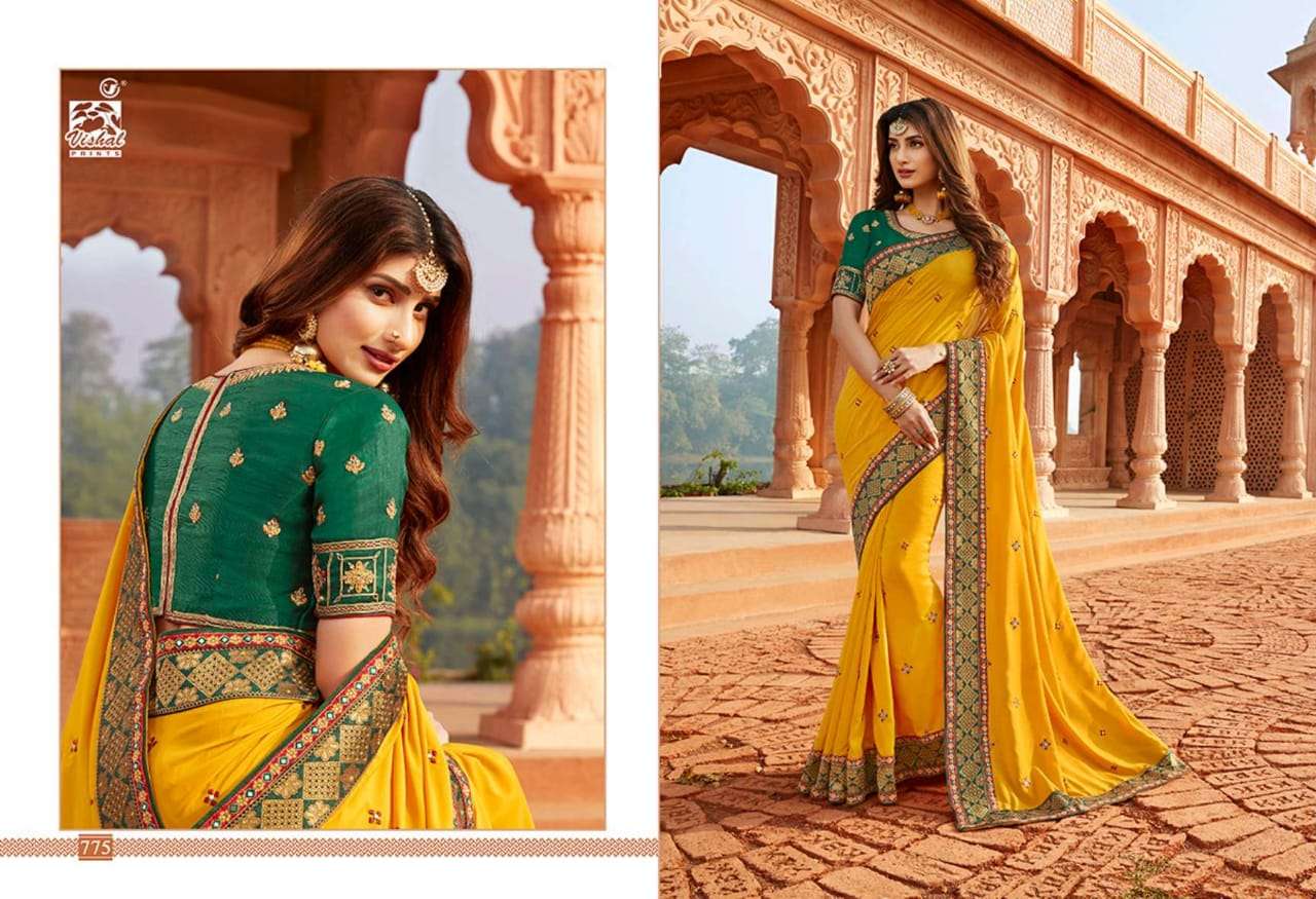 GRANDIOSE VOL-3 BY VISHAL PRINTS 774 TO 785 SERIES INDIAN TRADITIONAL WEAR COLLECTION BEAUTIFUL STYLISH FANCY COLORFUL PARTY WEAR & OCCASIONAL WEAR FANCY SAREES AT WHOLESALE PRICE