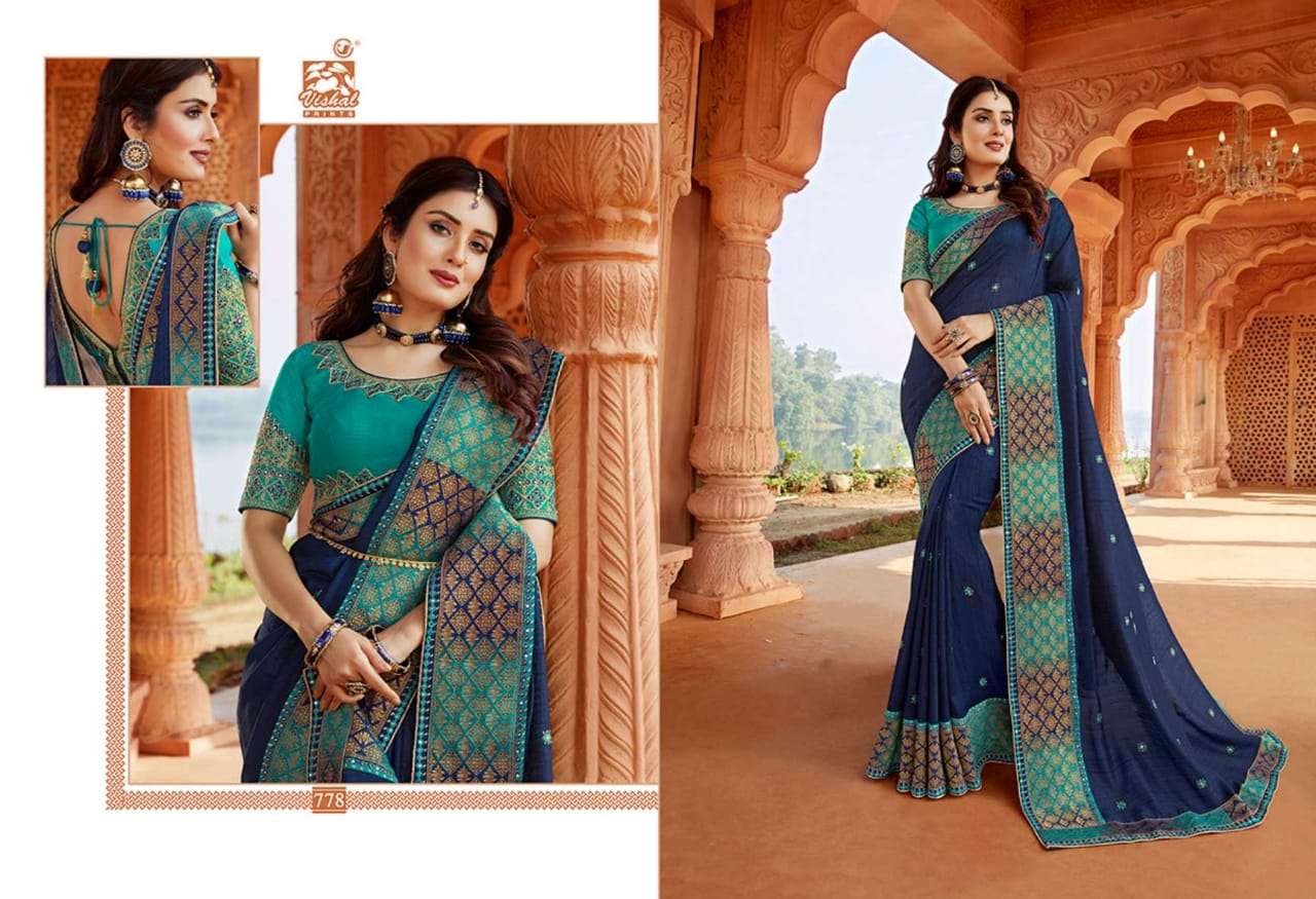 GRANDIOSE VOL-3 BY VISHAL PRINTS 774 TO 785 SERIES INDIAN TRADITIONAL WEAR COLLECTION BEAUTIFUL STYLISH FANCY COLORFUL PARTY WEAR & OCCASIONAL WEAR FANCY SAREES AT WHOLESALE PRICE