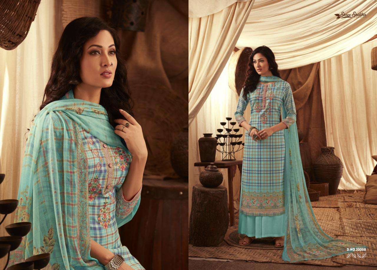 BARGITTA BY SHREE SHALIKA FASHION 2001 TO 2008 SERIES BEAUTIFUL SUITS STYLISH FANCY COLORFUL CASUAL WEAR & ETHNIC WEAR PASHMINA WITH EMBROIDERY DRESSES AT WHOLESALE PRICE