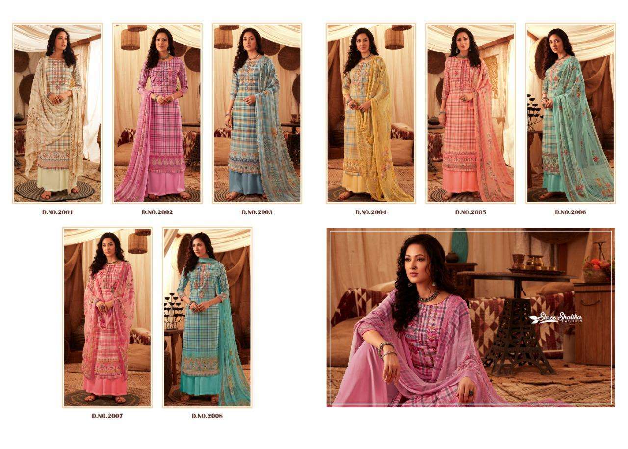 BARGITTA BY SHREE SHALIKA FASHION 2001 TO 2008 SERIES BEAUTIFUL SUITS STYLISH FANCY COLORFUL CASUAL WEAR & ETHNIC WEAR PASHMINA WITH EMBROIDERY DRESSES AT WHOLESALE PRICE