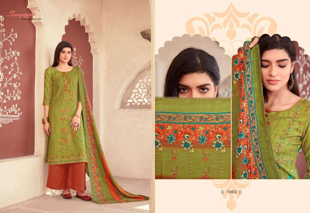 NAZIA BY SURYAJYOTI 1001 TO 1010 SERIES BEAUTIFUL STYLISH FANCY COLORFUL CASUAL WEAR & ETHNIC WEAR PASHMINA DOBBY DRESSES AT WHOLESALE PRICE