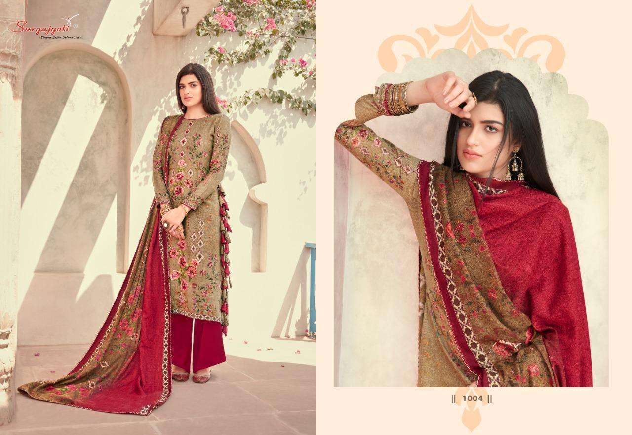 NAZIA BY SURYAJYOTI 1001 TO 1010 SERIES BEAUTIFUL STYLISH FANCY COLORFUL CASUAL WEAR & ETHNIC WEAR PASHMINA DOBBY DRESSES AT WHOLESALE PRICE