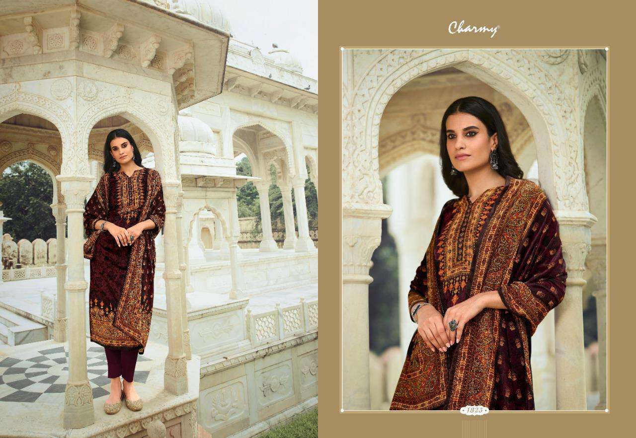 VELVET VOL-2 BY MEERA TRENDZ 1821 TO 1828 SERIES BEAUTIFUL SUITS STYLISH FANCY COLORFUL PARTY WEAR & OCCASIONAL WEAR VELVET DIGITAL PRINTED DRESSES AT WHOLESALE PRICE