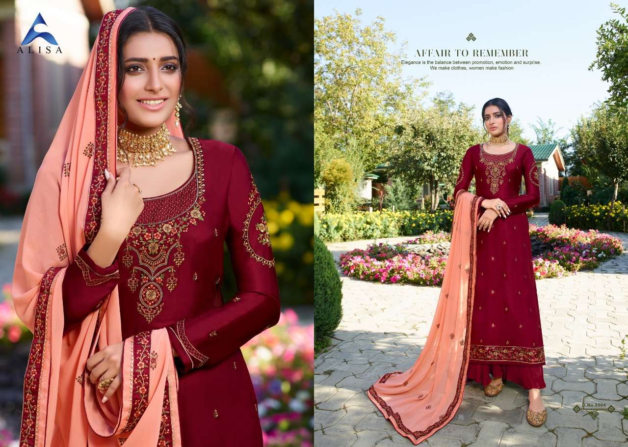 CINDRELA BY ALISA 6501 TO 6506 SERIES BEAUTIFUL SUITS COLORFUL STYLISH FANCY CASUAL WEAR & ETHNIC WEAR SATIN GEORGETTE WITH HEAVY EMBROIDERY DRESSES AT WHOLESALE PRICE