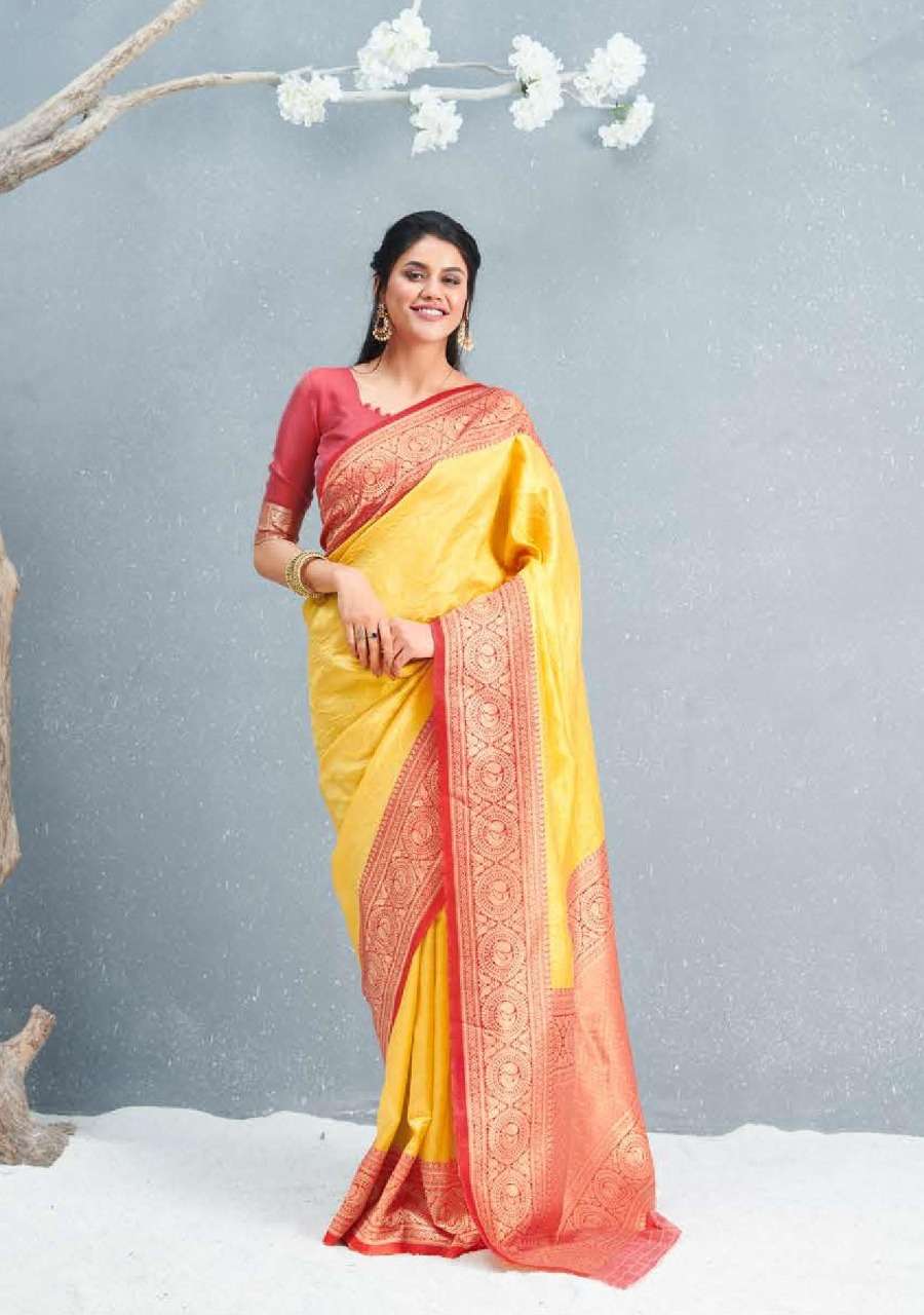 VARNIKA SILK BY SHANGRILA 30821 TO 30826 SERIES INDIAN TRADITIONAL WEAR COLLECTION BEAUTIFUL STYLISH FANCY COLORFUL PARTY WEAR & OCCASIONAL WEAR SILK DESIGNER PRINTED SAREES AT WHOLESALE PRICE