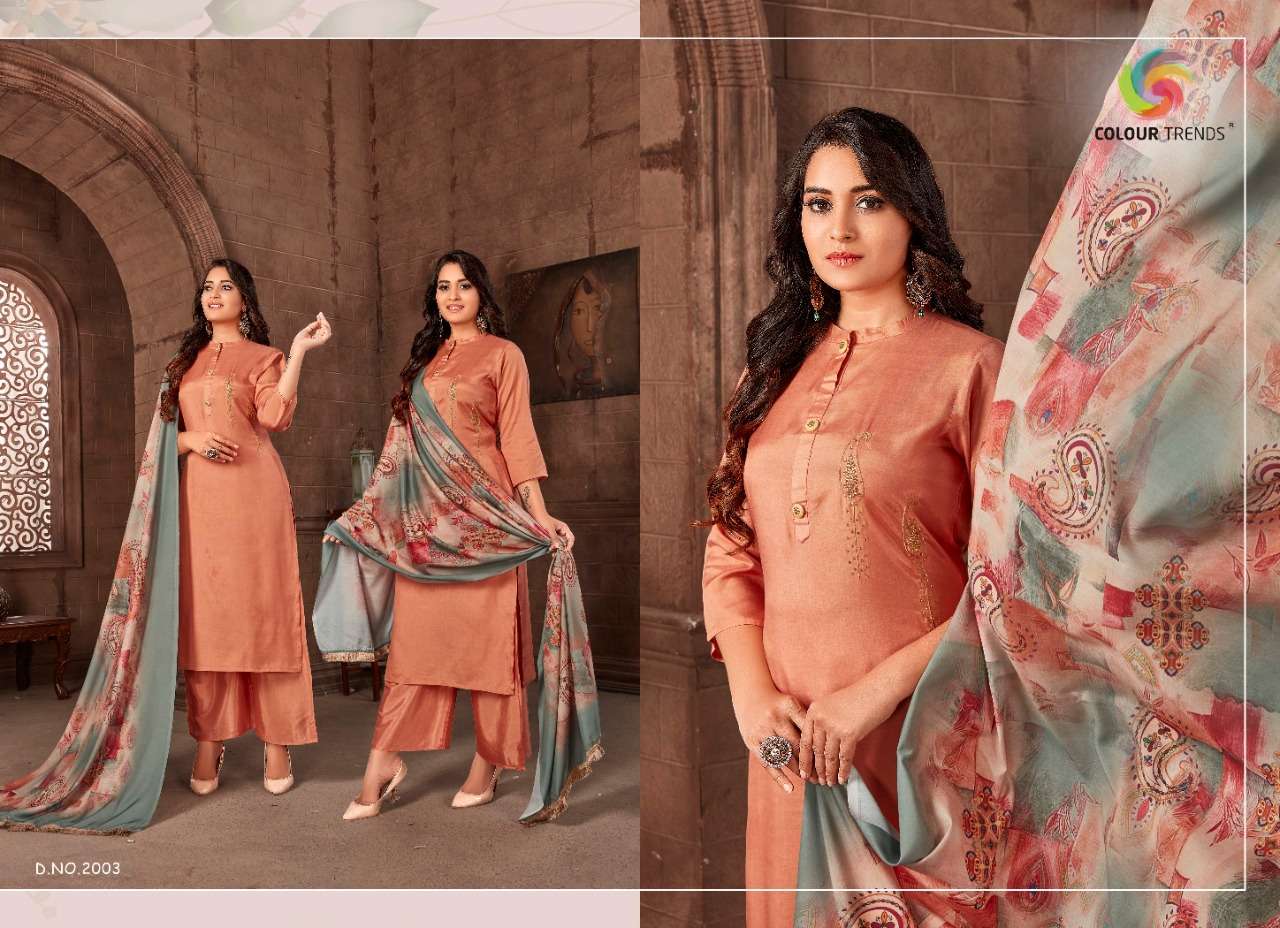 BANDHAN VOL-2 BY COLOUR TRENDZ 2001 TO 2004 SERIES BEAUTIFUL SUITS STYLISH FANCY COLORFUL CASUAL WEAR & ETHNIC WEAR FANCY PRINTED DRESSES AT WHOLESALE PRICE