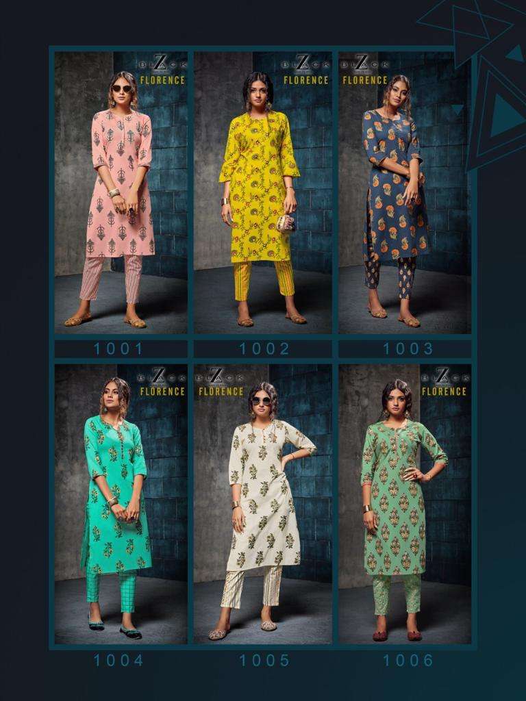 FLORENCE BY Z BALCK 1001 TO 1006 SERIES BEAUTIFUL STYLISH FANCY COLORFUL CASUAL WEAR & ETHNIC WEAR PURE COTTON PRINTED KURTIS AT WHOLESALE PRICE
