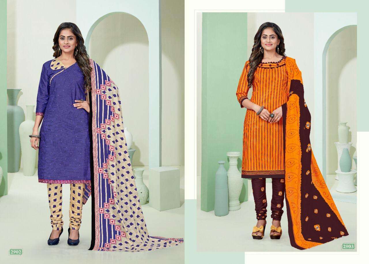 TARA VOL-29 BY COTTON PLUS 2901 TO 2912 SERIES BEAUTIFUL SUITS STYLISH FANCY COLORFUL CASUAL WEAR & ETHNIC WEAR PURE COTTON PRINTED DRESSES AT WHOLESALE PRICE
