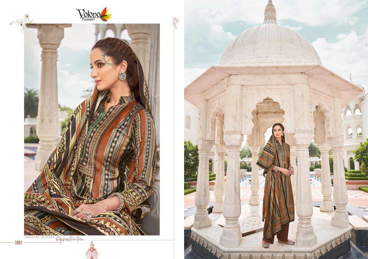 VELVET BY VOLONO TRENDZ 1001 TO 1006 SERIES BEAUTIFUL SUITS STYLISH COLORFUL FANCY CASUAL WEAR & ETHNIC WEAR 9000 VELVET DIGITAL PRINTED DRESSES AT WHOLESALE PRICE