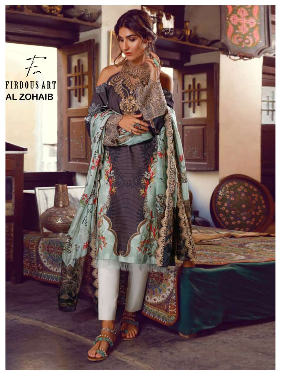 AL ZOHAIB BY FIRDOUS ART 81001 TO 81006 SERIES BEAUTIFUL SUITS STYLISH FANCY COLORFUL CASUAL WEAR & ETHNIC WEAR JAM COTTON DIGITAL PRINTED DRESSES AT WHOLESALE PRICE