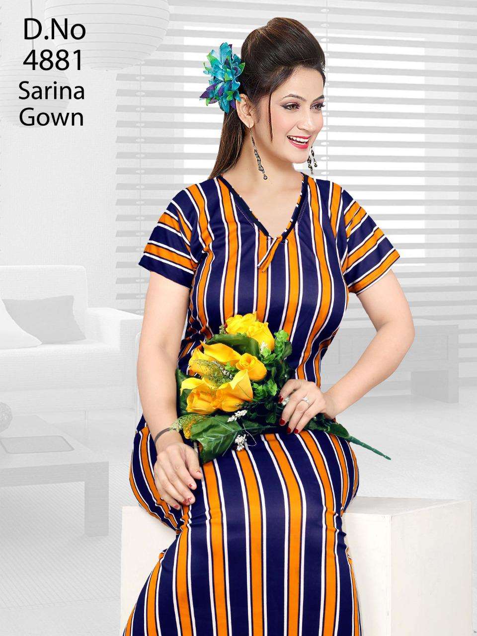 SARINA BY FASHION TALK 01 TO 16 SERIES DESIGNER BEAUTIFUL STYLISH FANCY COLORFUL PARTY WEAR & OCCASIONAL WEAR FANCY PRINTED GOWNS AT WHOLESALE PRICE