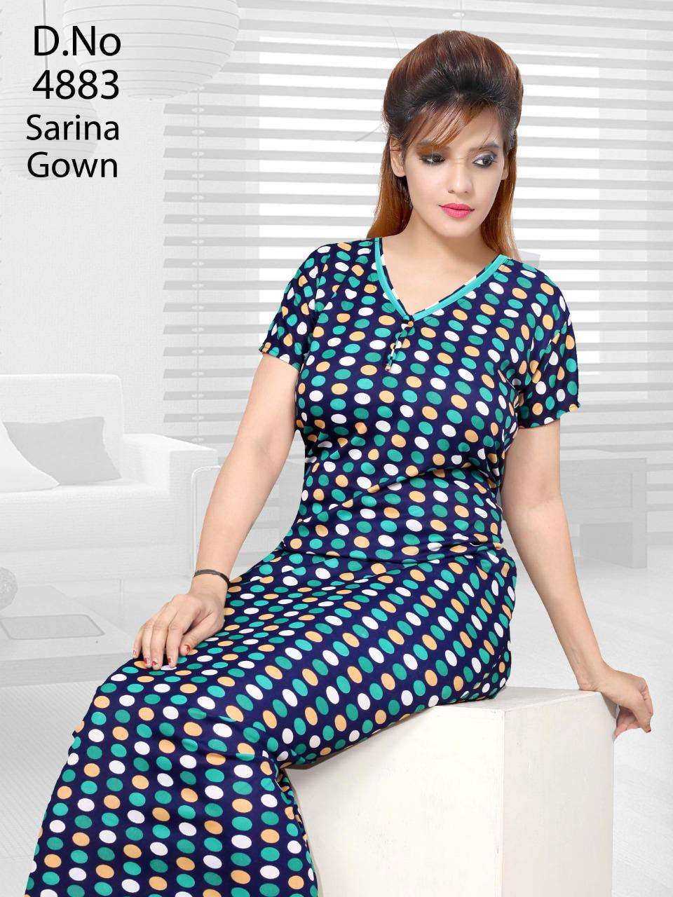 SARINA BY FASHION TALK 01 TO 16 SERIES DESIGNER BEAUTIFUL STYLISH FANCY COLORFUL PARTY WEAR & OCCASIONAL WEAR FANCY PRINTED GOWNS AT WHOLESALE PRICE