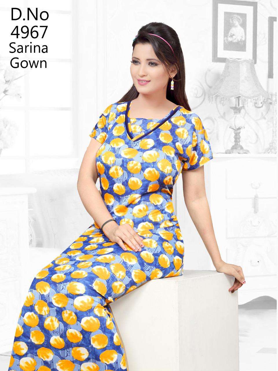 SARINA BY FASHION TALK 01 TO 16 SERIES DESIGNER BEAUTIFUL STYLISH FANCY COLORFUL PARTY WEAR & OCCASIONAL WEAR FANCY PRINTED GOWNS AT WHOLESALE PRICE