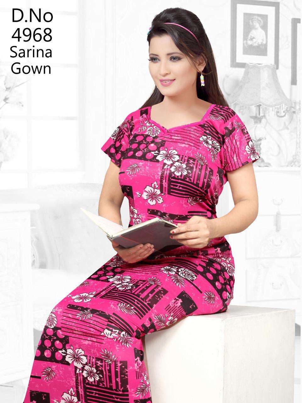 SARINA BY FASHION TALK 01 TO 16 SERIES DESIGNER BEAUTIFUL STYLISH FANCY COLORFUL PARTY WEAR & OCCASIONAL WEAR FANCY PRINTED GOWNS AT WHOLESALE PRICE