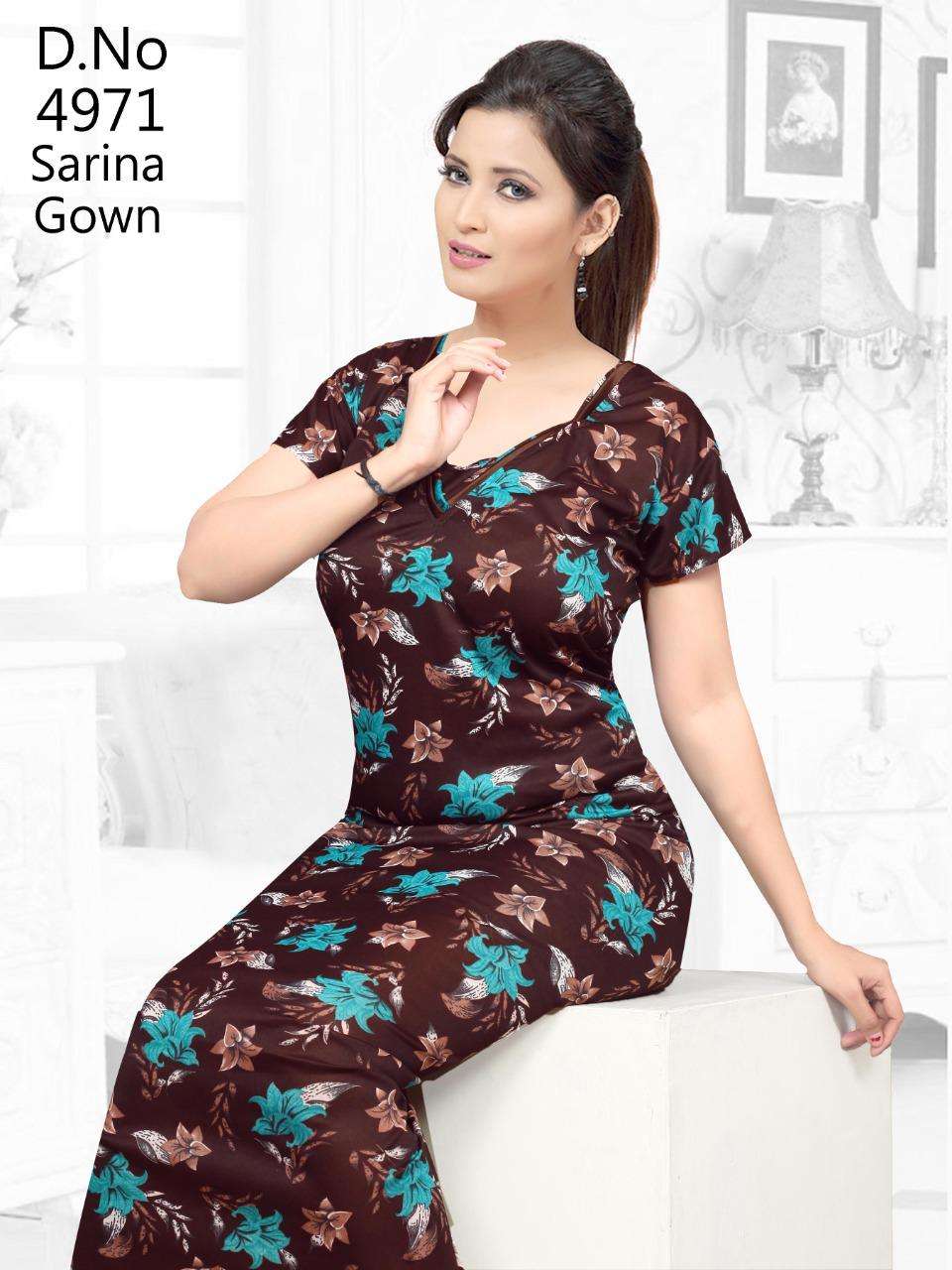 SARINA BY FASHION TALK 01 TO 16 SERIES DESIGNER BEAUTIFUL STYLISH FANCY COLORFUL PARTY WEAR & OCCASIONAL WEAR FANCY PRINTED GOWNS AT WHOLESALE PRICE