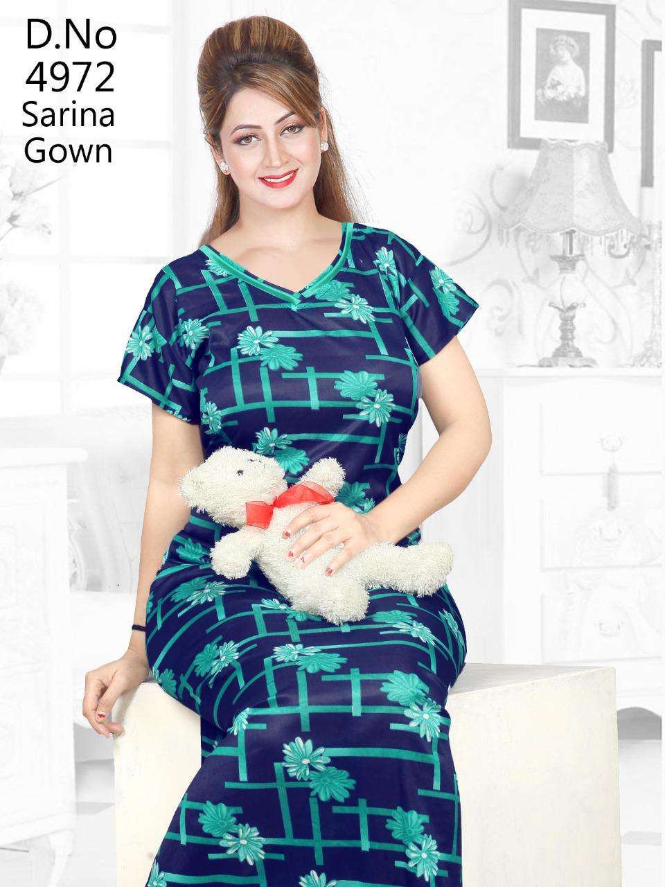 SARINA BY FASHION TALK 01 TO 16 SERIES DESIGNER BEAUTIFUL STYLISH FANCY COLORFUL PARTY WEAR & OCCASIONAL WEAR FANCY PRINTED GOWNS AT WHOLESALE PRICE