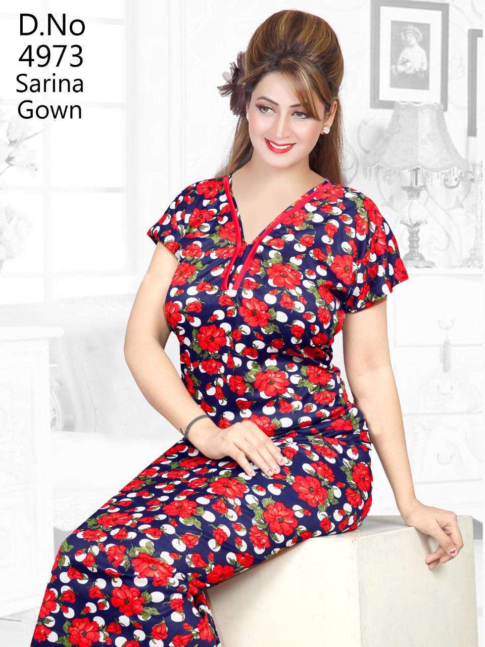 SARINA BY FASHION TALK 01 TO 16 SERIES DESIGNER BEAUTIFUL STYLISH FANCY COLORFUL PARTY WEAR & OCCASIONAL WEAR FANCY PRINTED GOWNS AT WHOLESALE PRICE