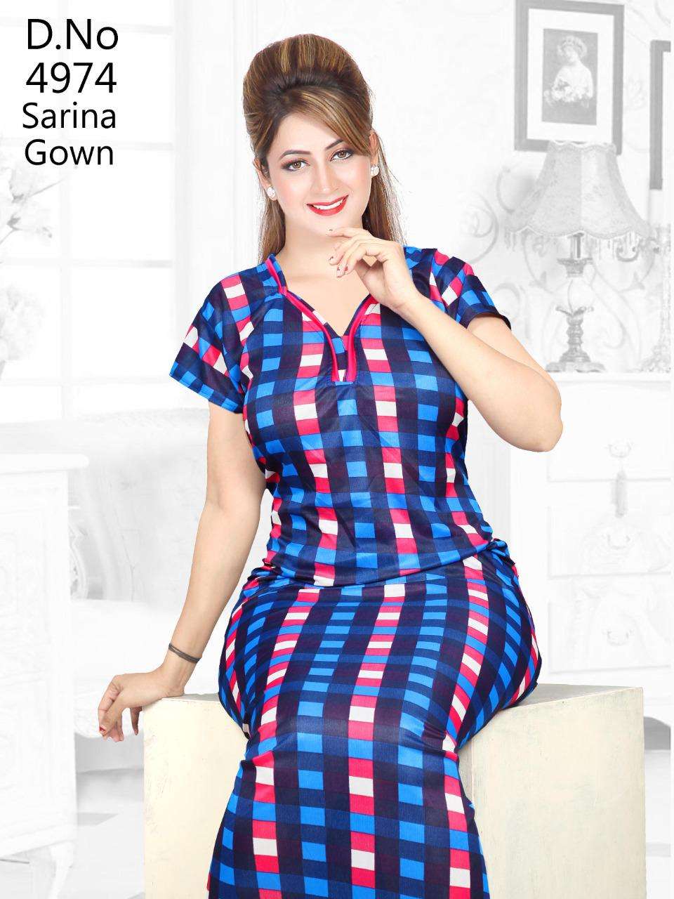 SARINA BY FASHION TALK 01 TO 16 SERIES DESIGNER BEAUTIFUL STYLISH FANCY COLORFUL PARTY WEAR & OCCASIONAL WEAR FANCY PRINTED GOWNS AT WHOLESALE PRICE