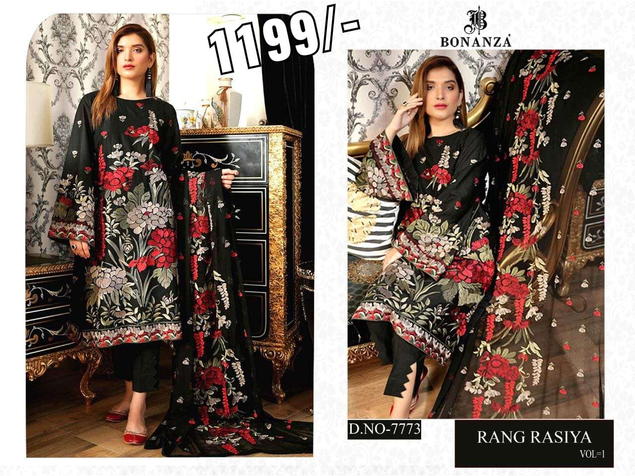 BONANZA HIT COLLECTION BY BONANZA BEAUTIFUL PAKISTANI SUITS COLORFUL STYLISH FANCY CASUAL WEAR & ETHNIC WEAR FANCY DRESSES AT WHOLESALE PRICE