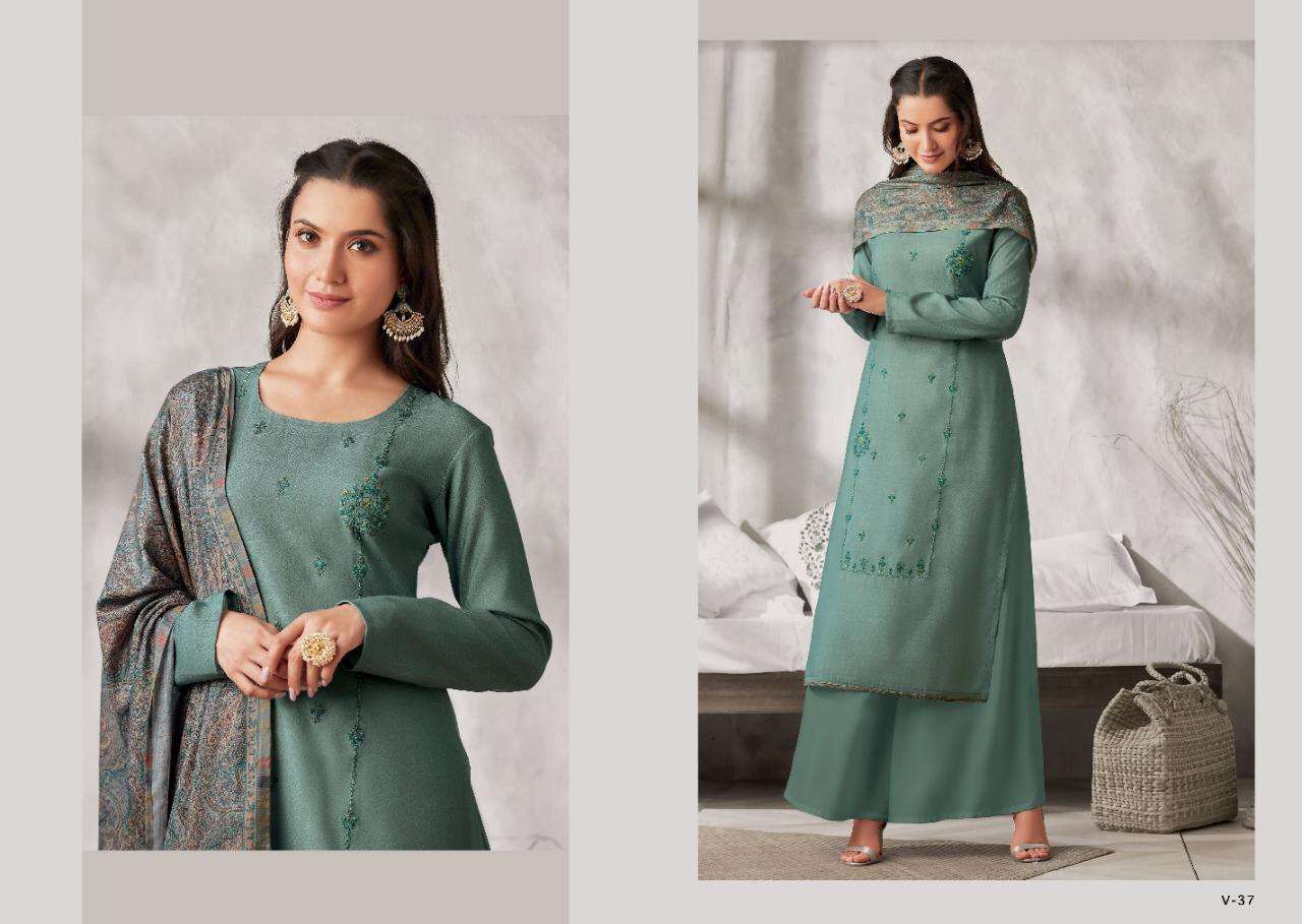 EIRA BY VARINA 31 TO 38 SERIES BEAUTIFUL STYLISH SHARARA SUITS FANCY COLORFUL CASUAL WEAR & ETHNIC WEAR & READY TO WEAR PASHMINA PRINTED DRESSES AT WHOLESALE PRICE