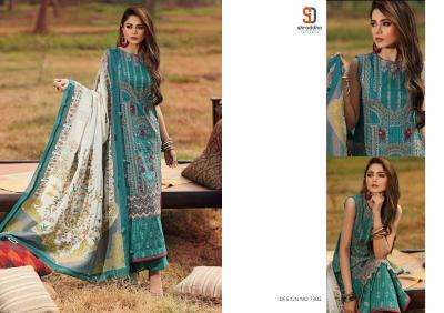 CHARIZMA VOL-3 BY SHRADDHA DESIGNER 7301 TO 7304 SERIES BEAUTIFUL WINTER COLLECTION SUITS STYLISH FANCY COLORFUL CASUAL WEAR & ETHNIC WEAR PURE CAMBRIC COTTON WITH EMBROIDERY DRESSES AT WHOLESALE PRICE